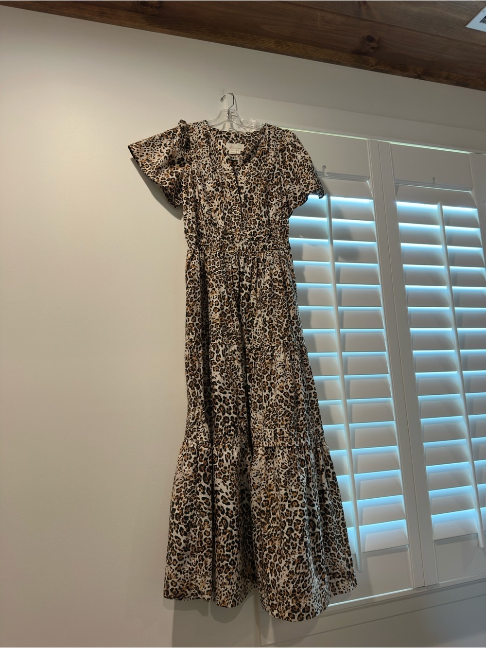 Anthropologie Leopard Print Maxi Dress - Brown, Black